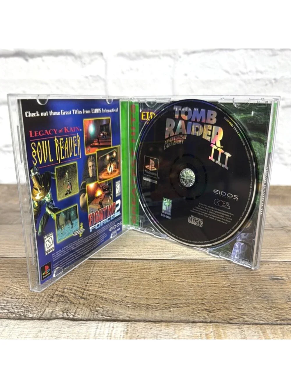 Vintage Tomb Raider III Adventure Lara Croft PlayStation PS1 Video Manual Tested
